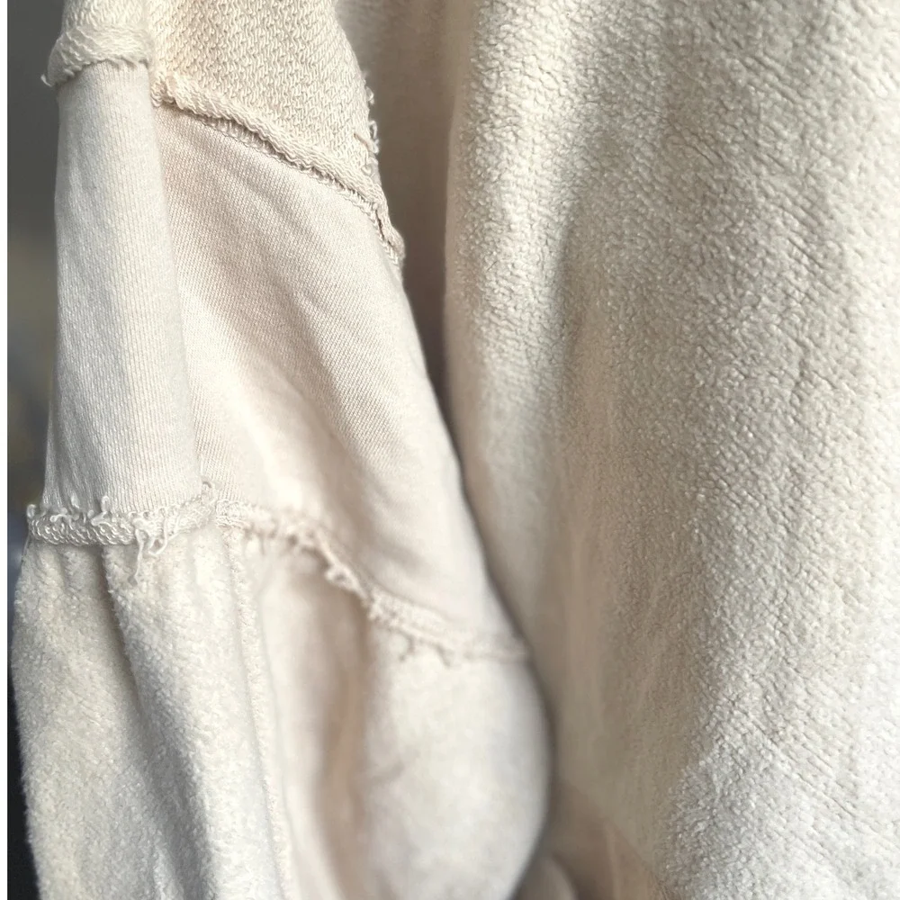 Anthropologie Pilcro Button-Front Boho Cozy Cotton Shacket Cream Jacket S‎